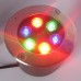 Φωτιστικό Χωνευτό Δαπέδου LED 6W 12-24V IP68 RGB με Controller 96UW6RGB
